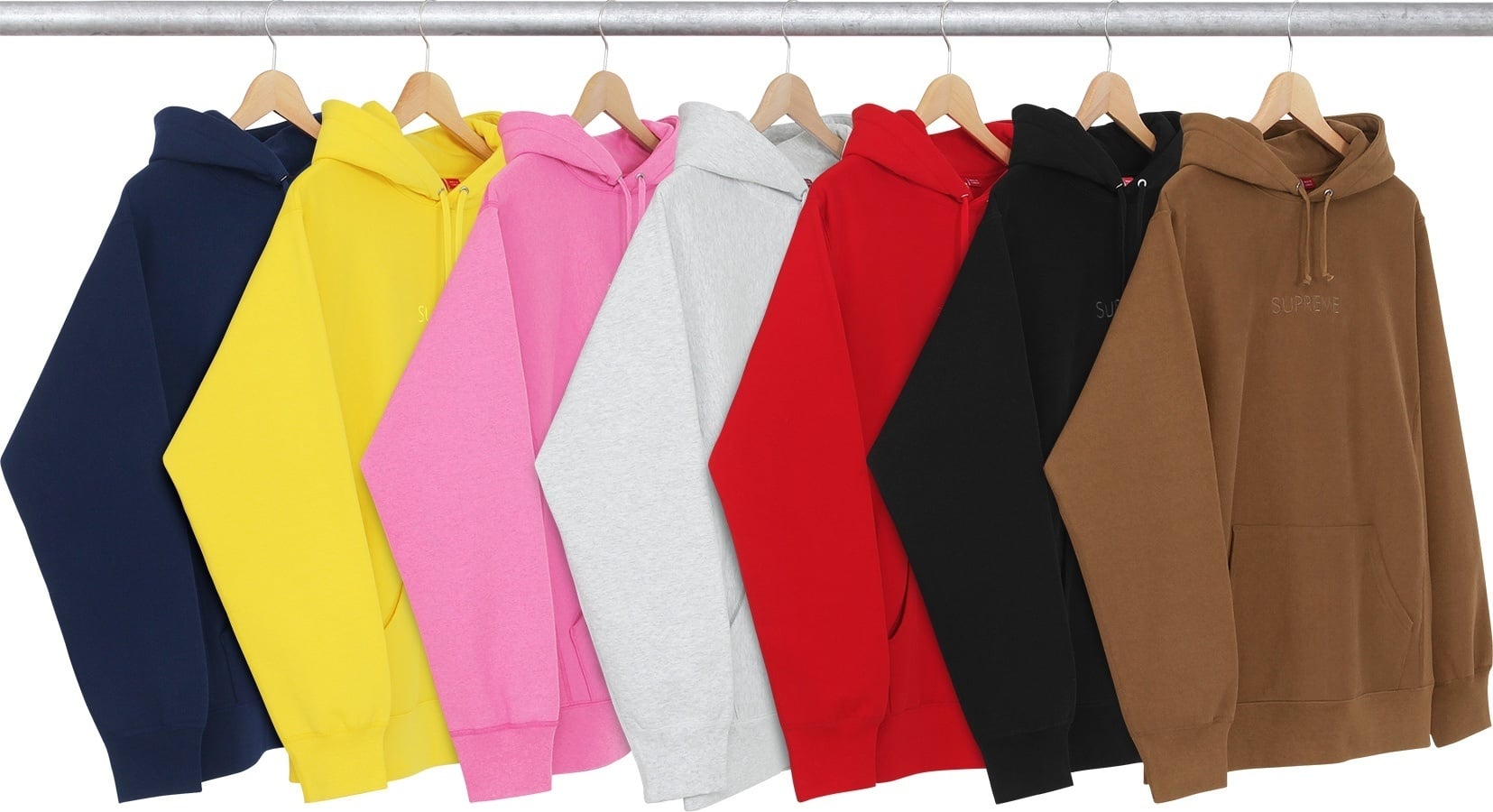 Tonal Embroidered Hooded Sweatshirt